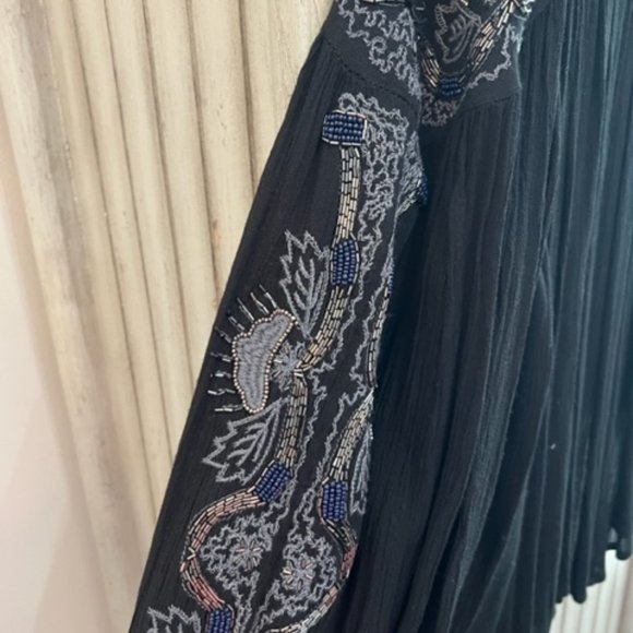 Free People Black Embellished Top - Picture 3 of 4